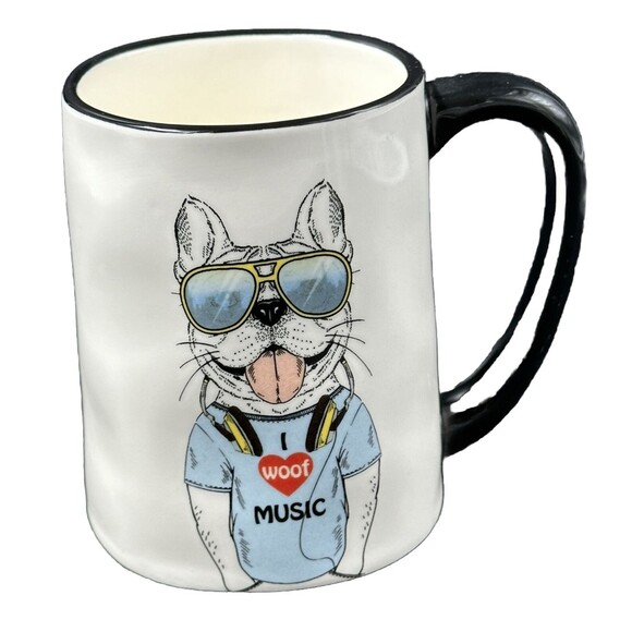 Signature Ceramic Art Mugs Dog and Cat 17.5 oz Mugs Set of 2 - Picture 4 of 9